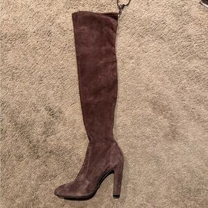 Stuart Weitzman Highland Over the Knee Boots Brown Suede Size 7B. Worn once.